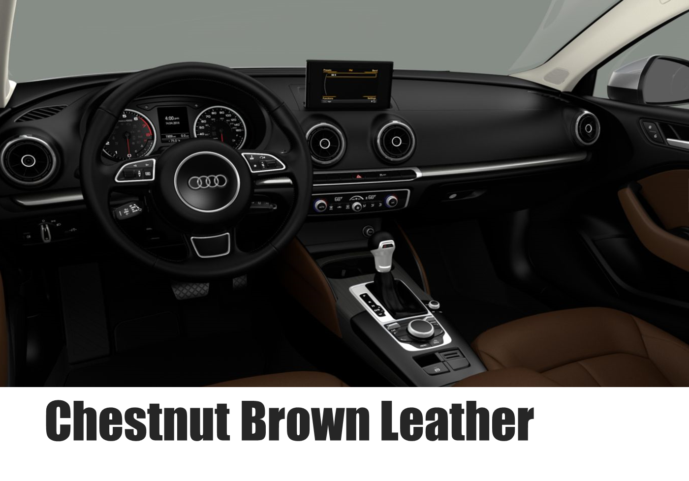 Chestnut Brown Leather Audi A3